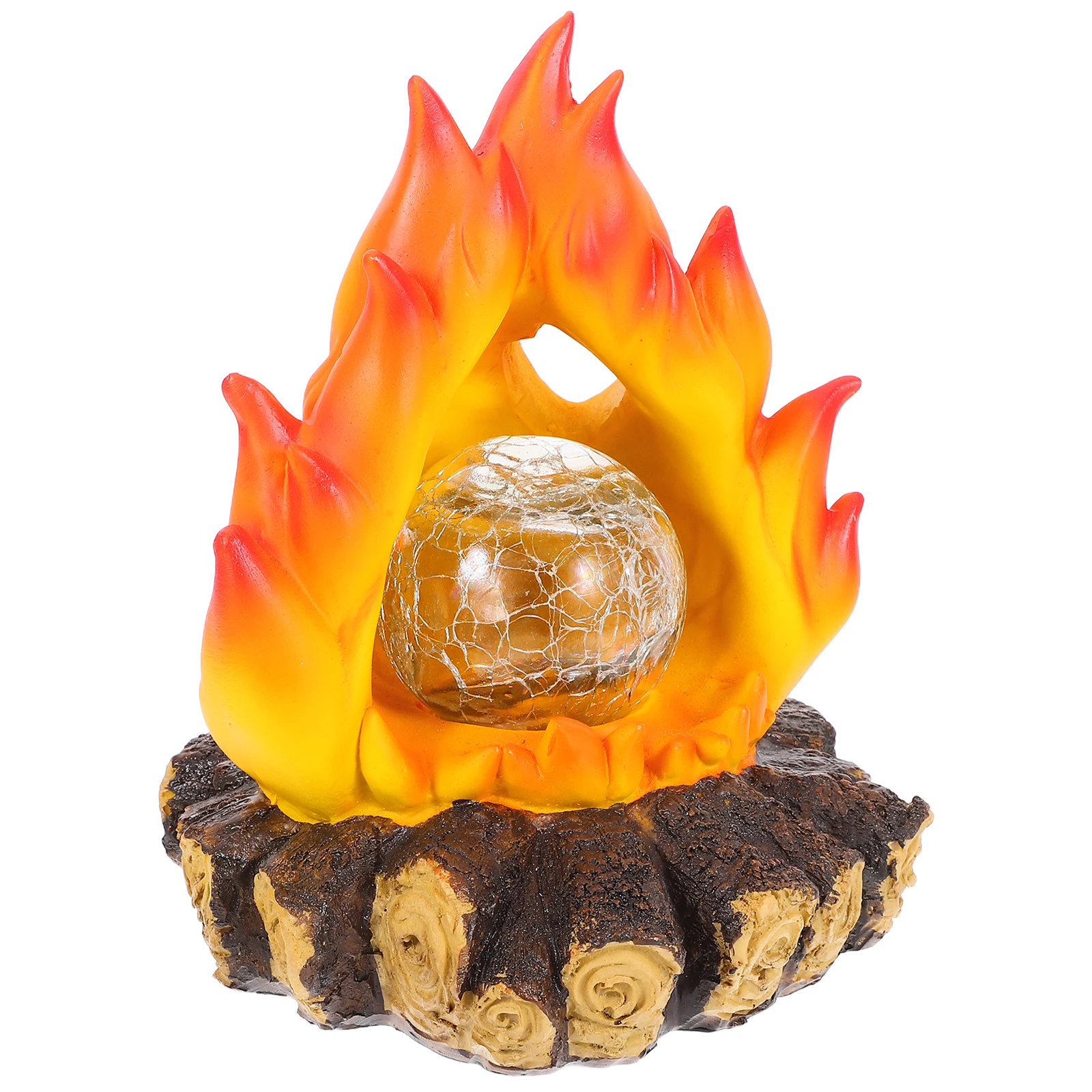 

Powered Realistic Flame Nightlight Solar Garden Decor Camping Tent Ornament Tabletop Campfire LED Fake Fire Pit Light Festival