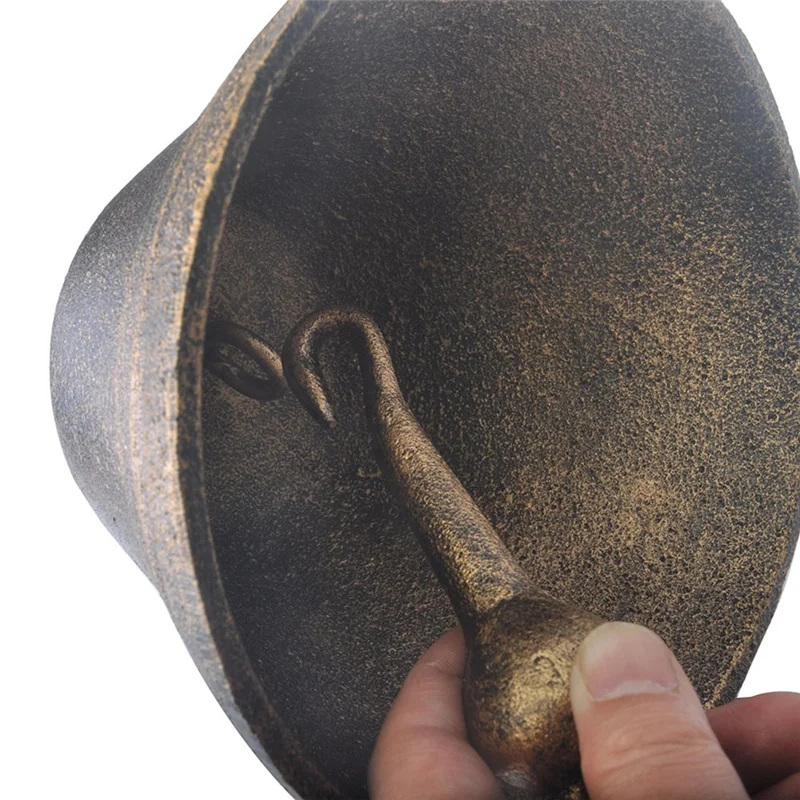 ABGR-железный дверной звонок для наружного или внутреннего винтажного садового молотка в деревенском стиле, приветственный входной настенный звонок