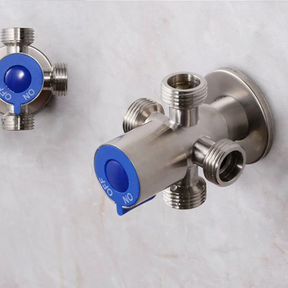 Toilet Bidet Sprayer Applicator Kit 304 Stainless Steel Angle Valve Bathroom Hygiene Cleaning Pressure Shower Nozzle