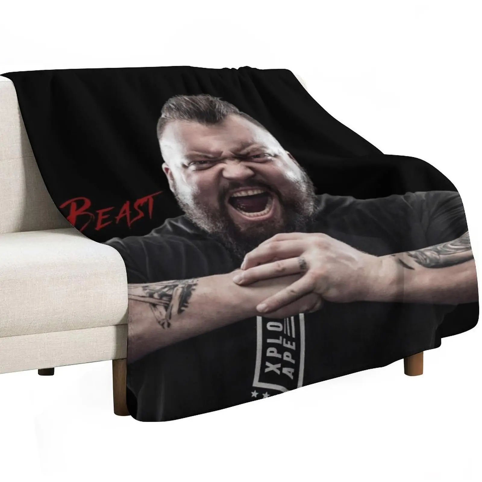 Eddie Hall - The Beast Throw Blanket Extra Large Throw Warm Thin Single Tourist Luxury Brand Blankets