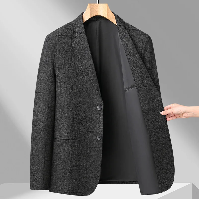 

2026 Autumn Men's blazers High Quality Fashion coat Trend Comfortable Versatile Breathable Simple Casual Suit M-4XL