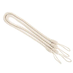 2Pcs Curtain Rope Buckle Large Rope Cotton Drape Tie Backs Holdbacks Tieback Twisted Plain Satin To Hold Back Curtain Tidy