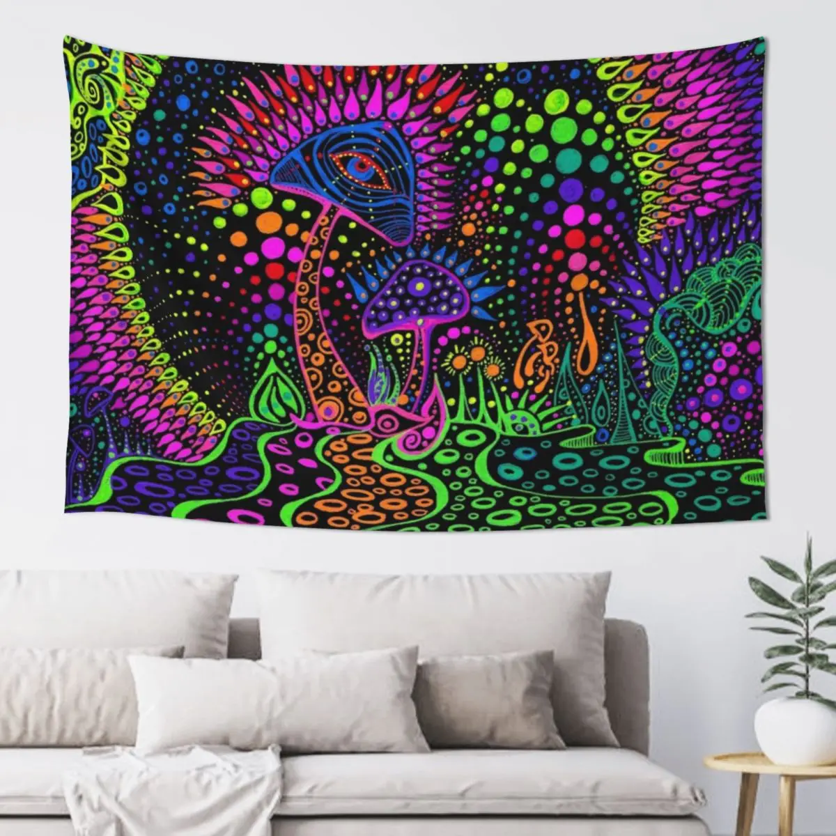 

Mushroom Lava Tapestry Bedroom Decor Aesthetic House Decoration Tapestry