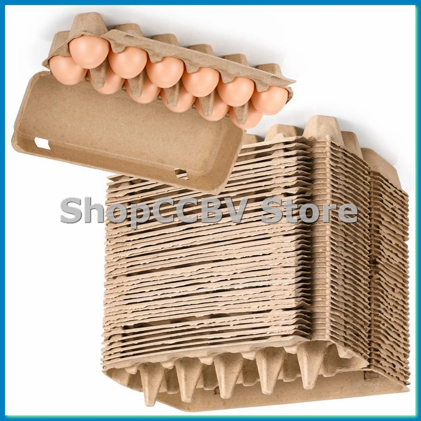 

20 шт. картонные коробки для яиц, пустые бумажные коробки для яиц из целлюлозы, коробки для яиц One Dozen, контейнер, пустой лоток для яиц, держатель для яиц из целлюлозы-A50M