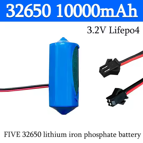 New 3.7V solar lamp original battery 32650 large capacity lithium-ion battery Battery for solar projectors with protective panel
