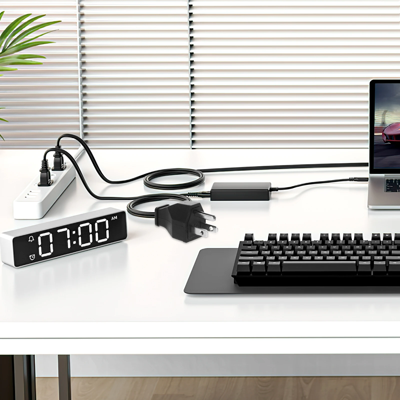 

Replacement Plug 3 Prong 15A 125V Us Style Extension Cord Ends Male and Female for Portable Inverter Industrial Power Connection