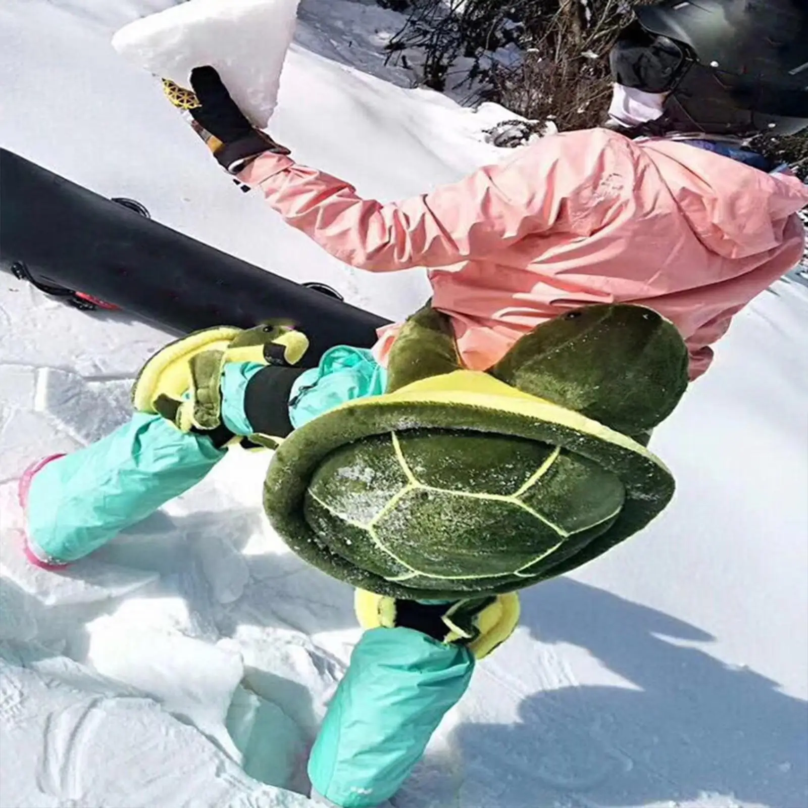 Snowboarding Hip Pad Adjustable Strap Padded Cute Tortoise Cartoon Butt Pad