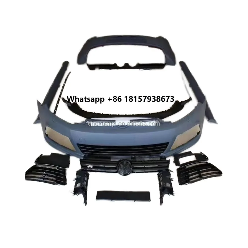 

GOLF6 Auto Part Front Bumper Car Bodykit Full Body Kit Set Modified Facelift Upgrade for Golf R R20 VW GOLF 6 MK6