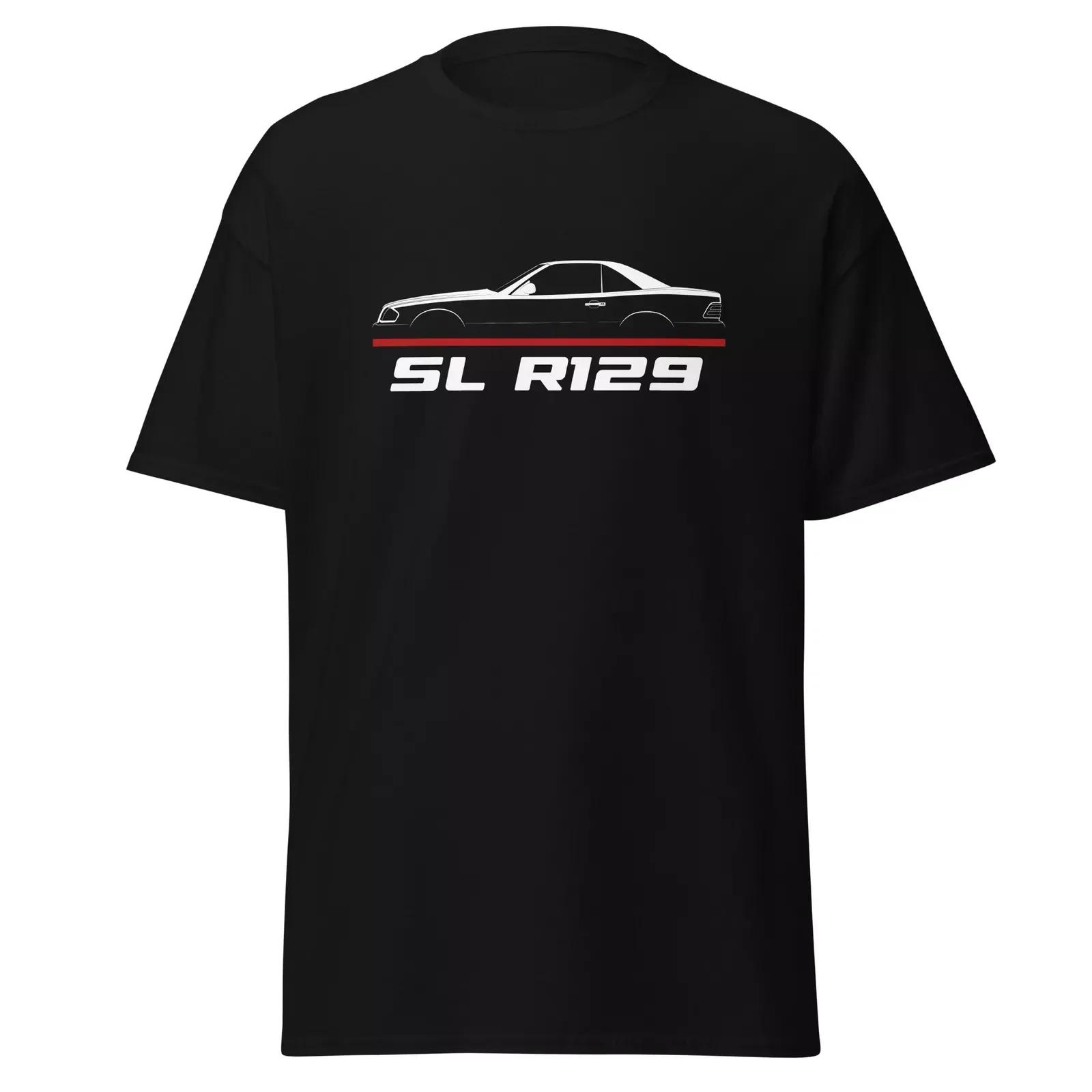 Zyxz premium printed t-shirt, suitable for Mercedes SL hardtop R129 1989 2001 enthusiast birthday gift men's cotton