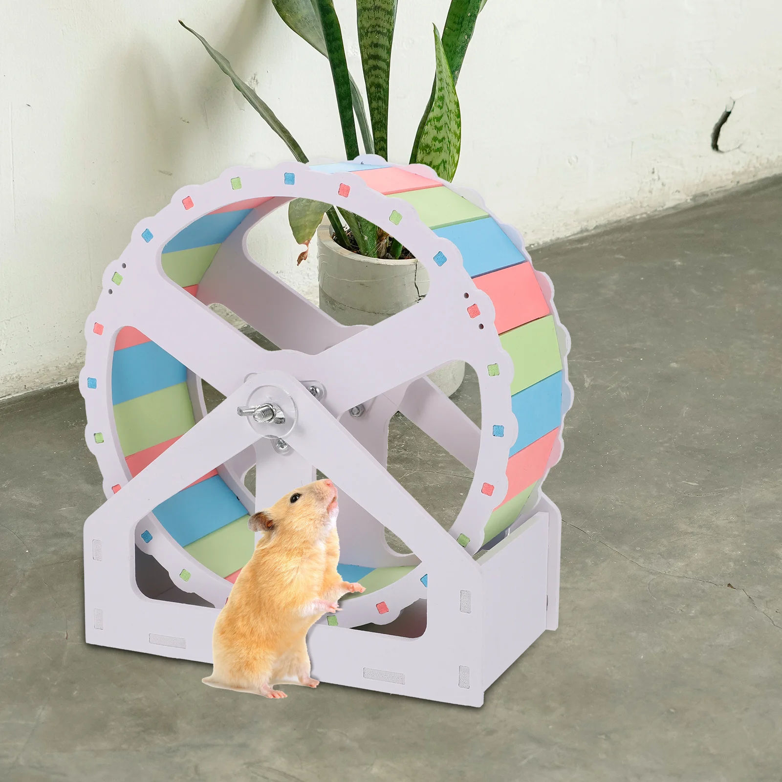 

1 set Large Silent Hamster Wheel For Squirrel Mouse Hedgehog Chinchilla Rat Pet Exercise Running Wheel Small Animal Cage