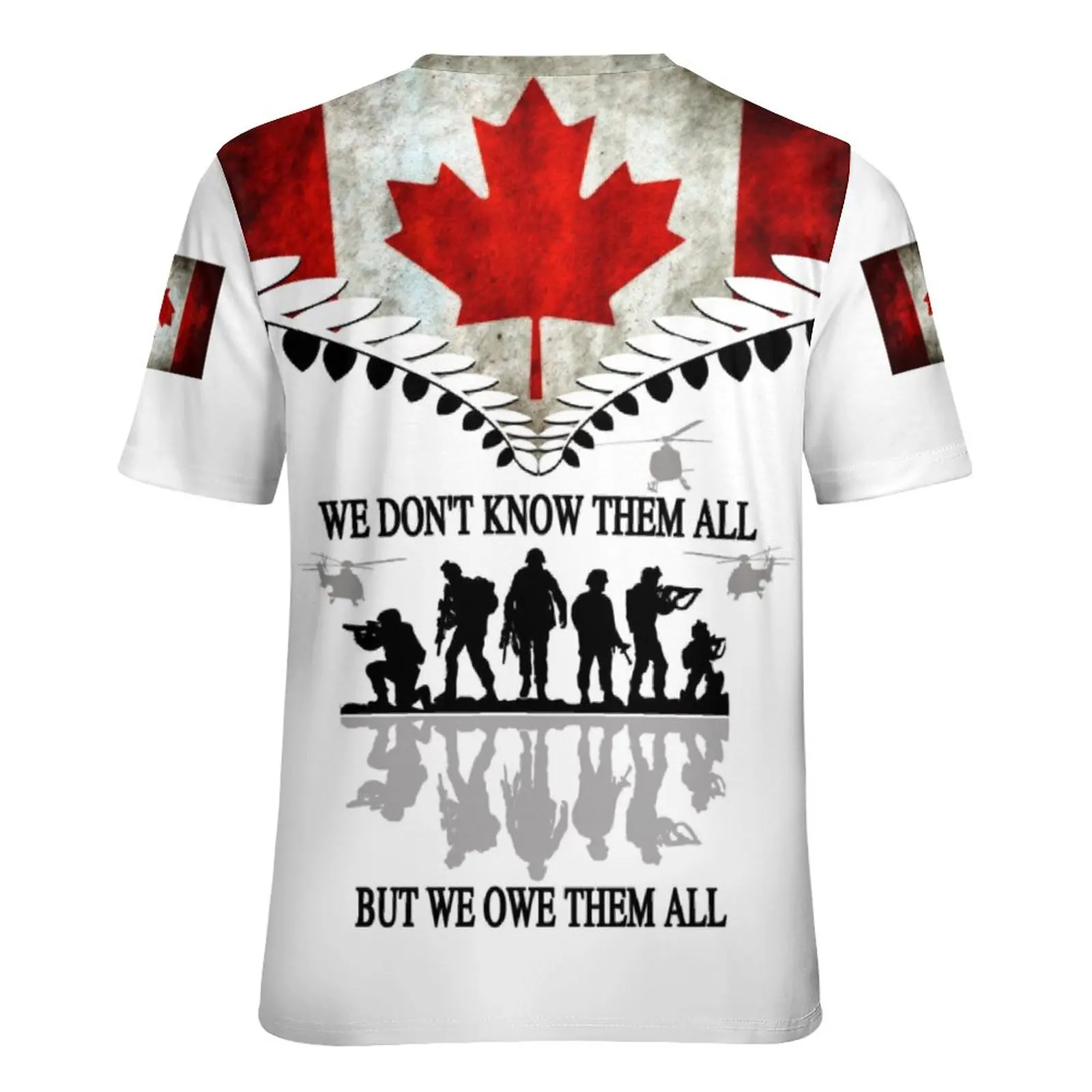 Jumeast 3D Printed Canadian Remembrance Day Men T-shirts New In Air Force Army Veteran Poppy Graphic T Shirts Youth Clothes