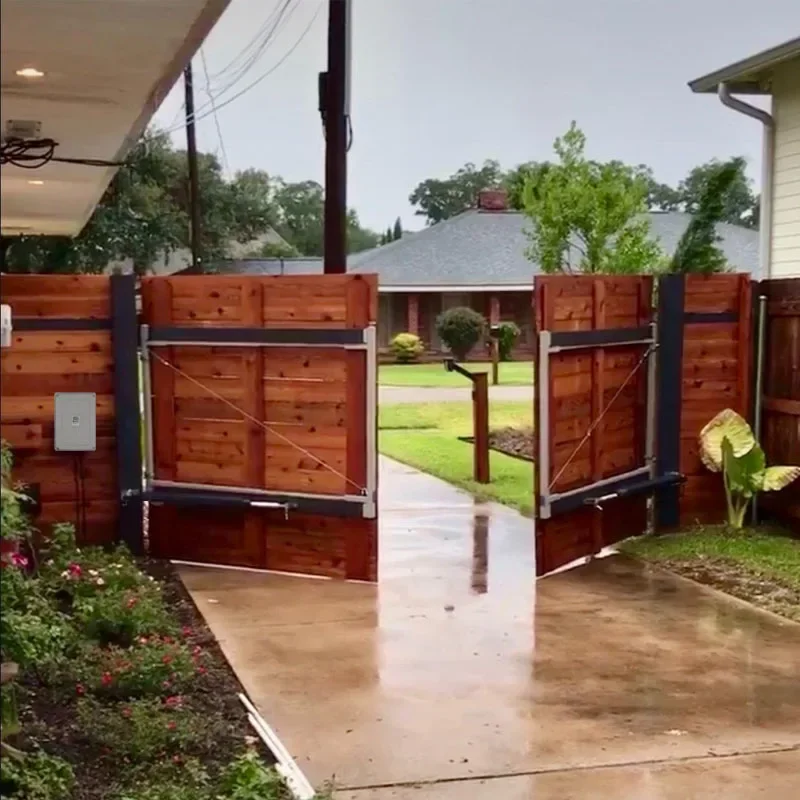 Новый! 200 кг автоматический двойной рычаг электрический распашной двери привод оператор мотор привод доводчик распашные ворота для контроля доступа