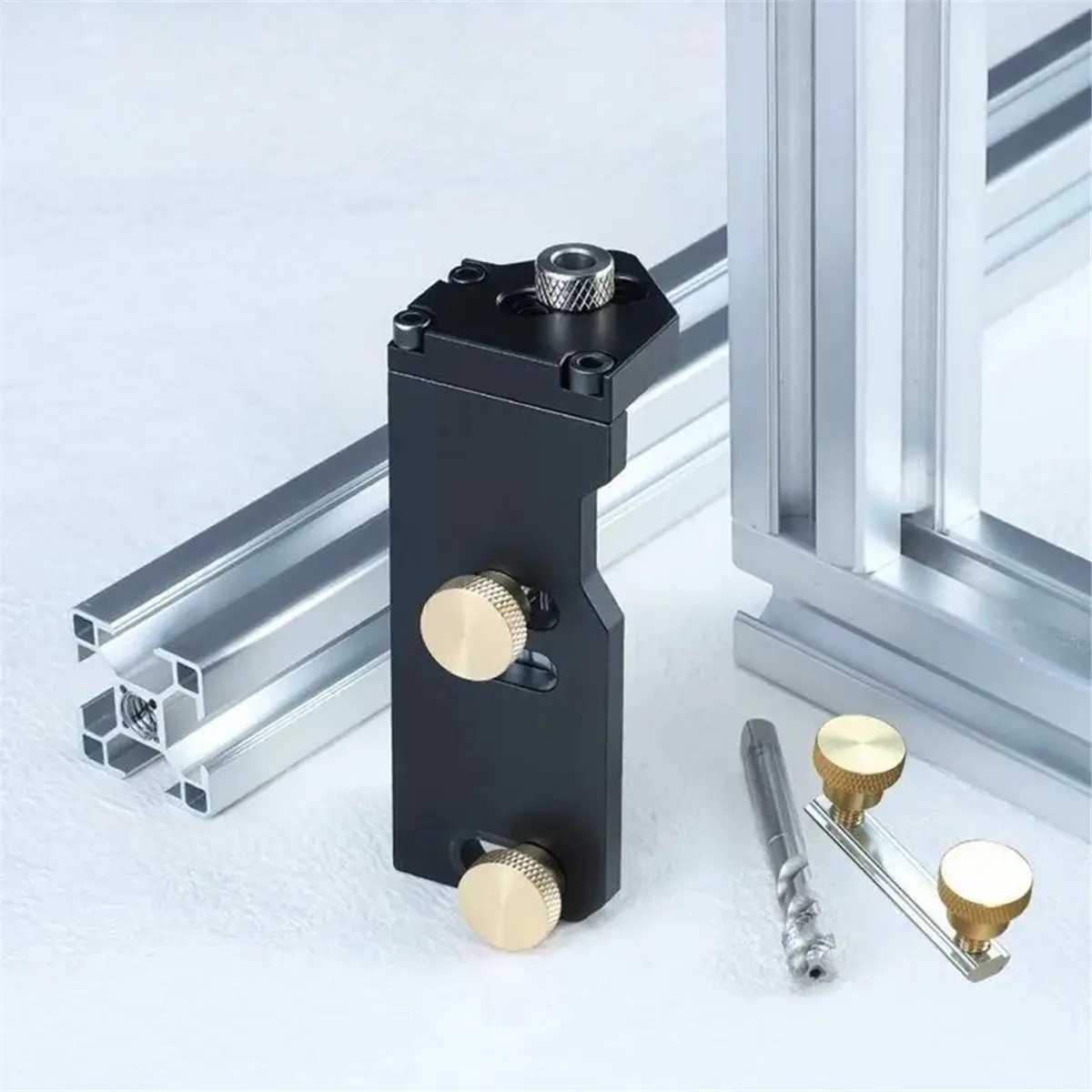 2026 New Adjustable Aluminum Profile Tapping Jig for DIY and Household Accessories