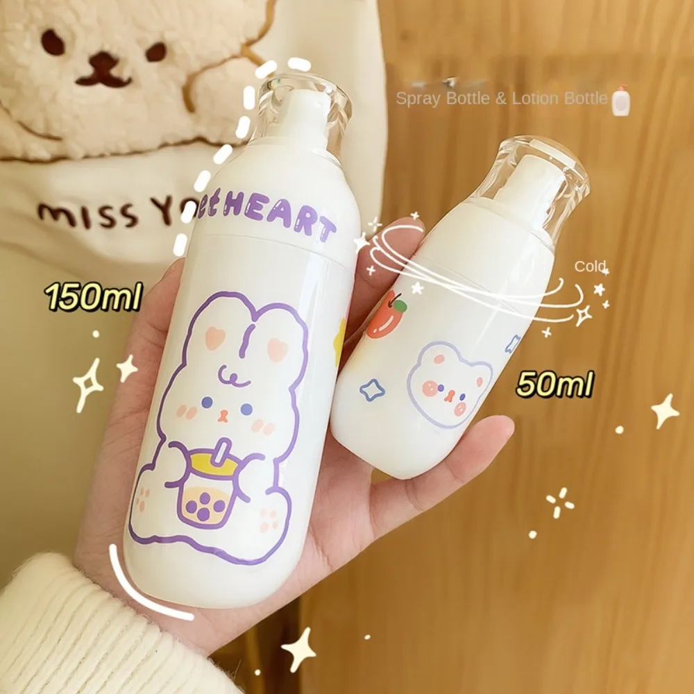 Water Bottles Portable Travel Dispenser Bottle Lotion Pump Plastic Refillable Bottle Empty Transparent Spray Bottle Travel