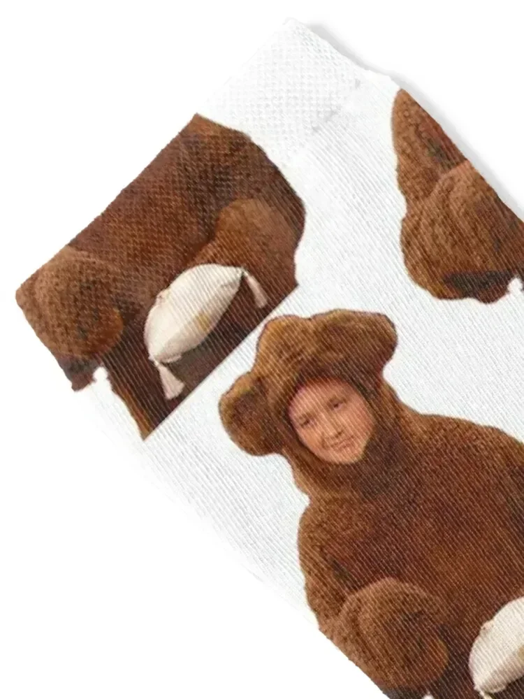 Gibby - Bear Costume Socks valentine gift ideas Novelties retro Luxury Woman Socks Men's