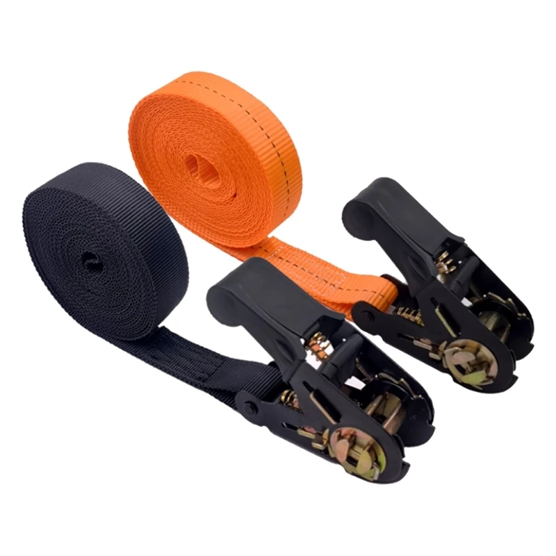 

0XXD Ratchet Tie Down Strap, Ratchet Tie Downs Logistic Cargo Straps Cargo Luggage Holder for Motorcycle Bike