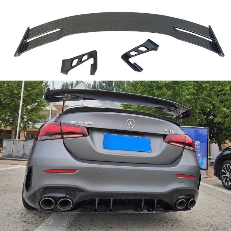 Spoilers Karbon/FRP For Benz  Carbon Fiber Rear Trunk Spoiler a35 amg A Class A160 A180 A200 A220 A250 2019-2022