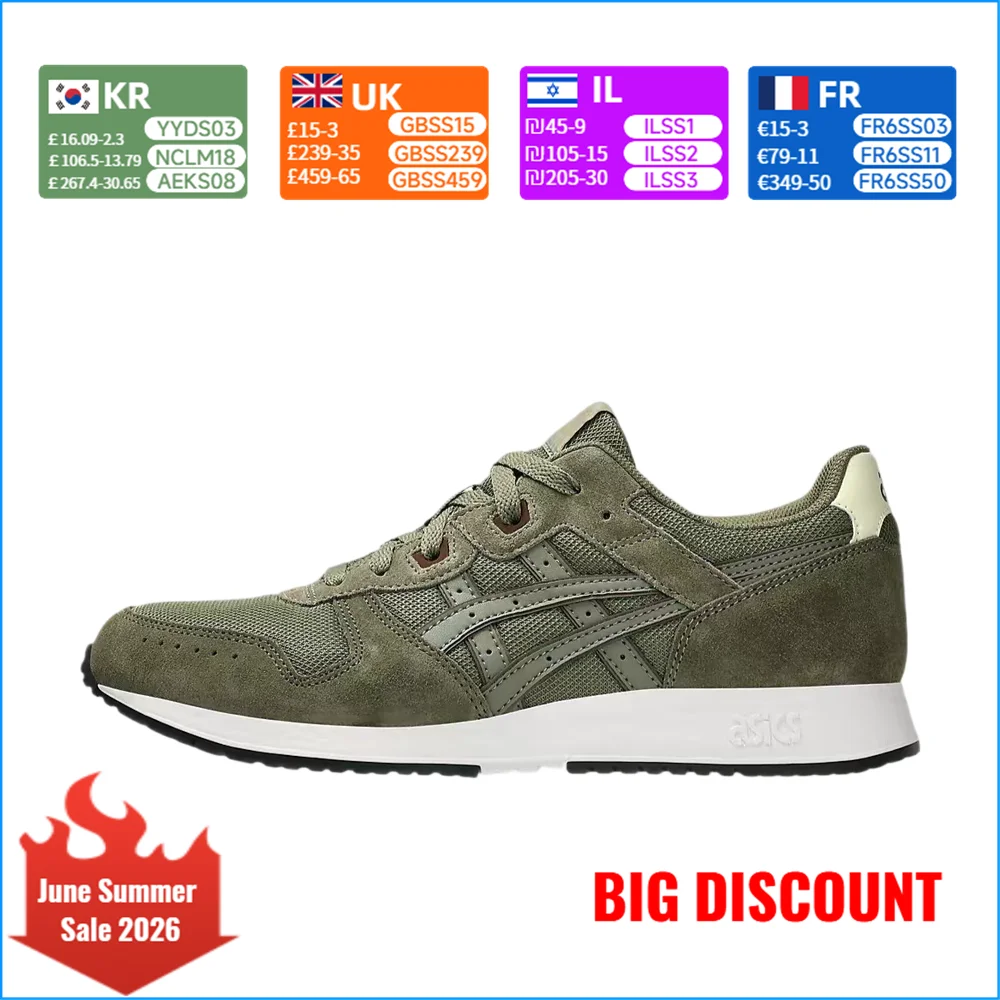 

ASICS Lyte Classic Unisex Low-Top Cushioned Running Shoes – Comfortable, Stylish, Minimalist & Versatile, Green 1203A611-302