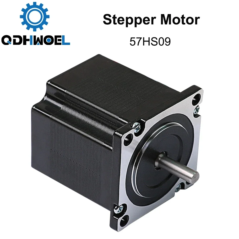 QDHWOEL  Leadshine 2 phase Stepper Motor 57HS09 for NEMA23 4.2A Length 54mm Shaft 6.35mm