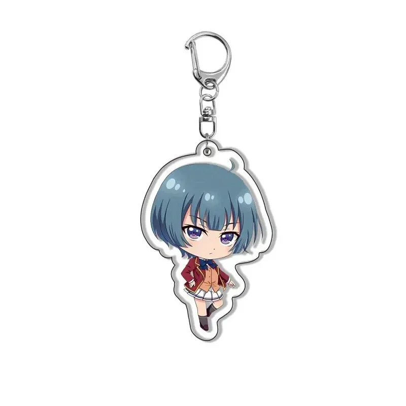 Anime Classroom of The Elite Keychain Cute Q Version Horikita Suzune Kushida Kikyou Sakayanagi Arisu Figure Keyring Bag Pendant