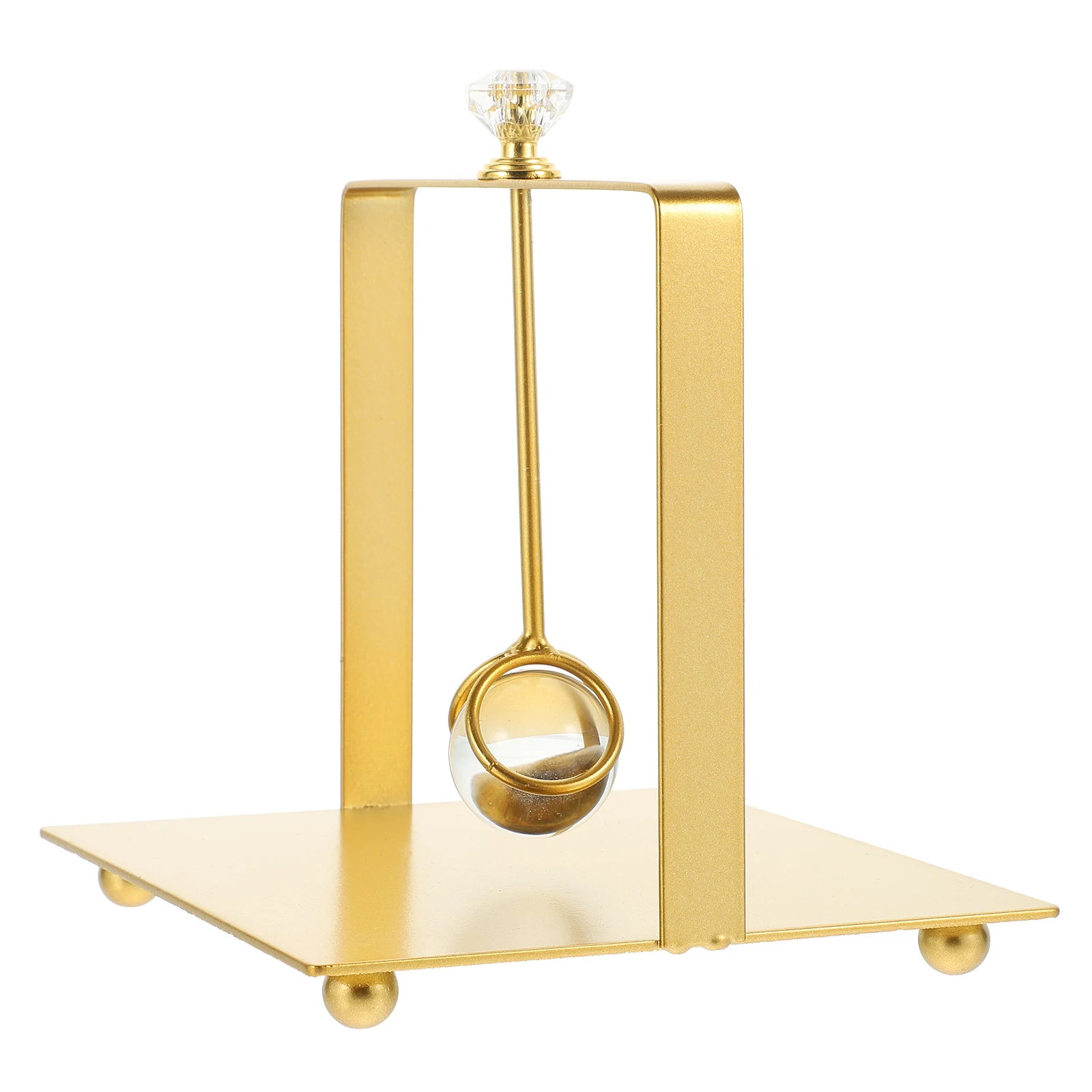 

Metal Serviette Rack Crystal Ball Decorative Upright Napkin Holder Tabletop Stand Napkin Storage Organizer for Kitchen