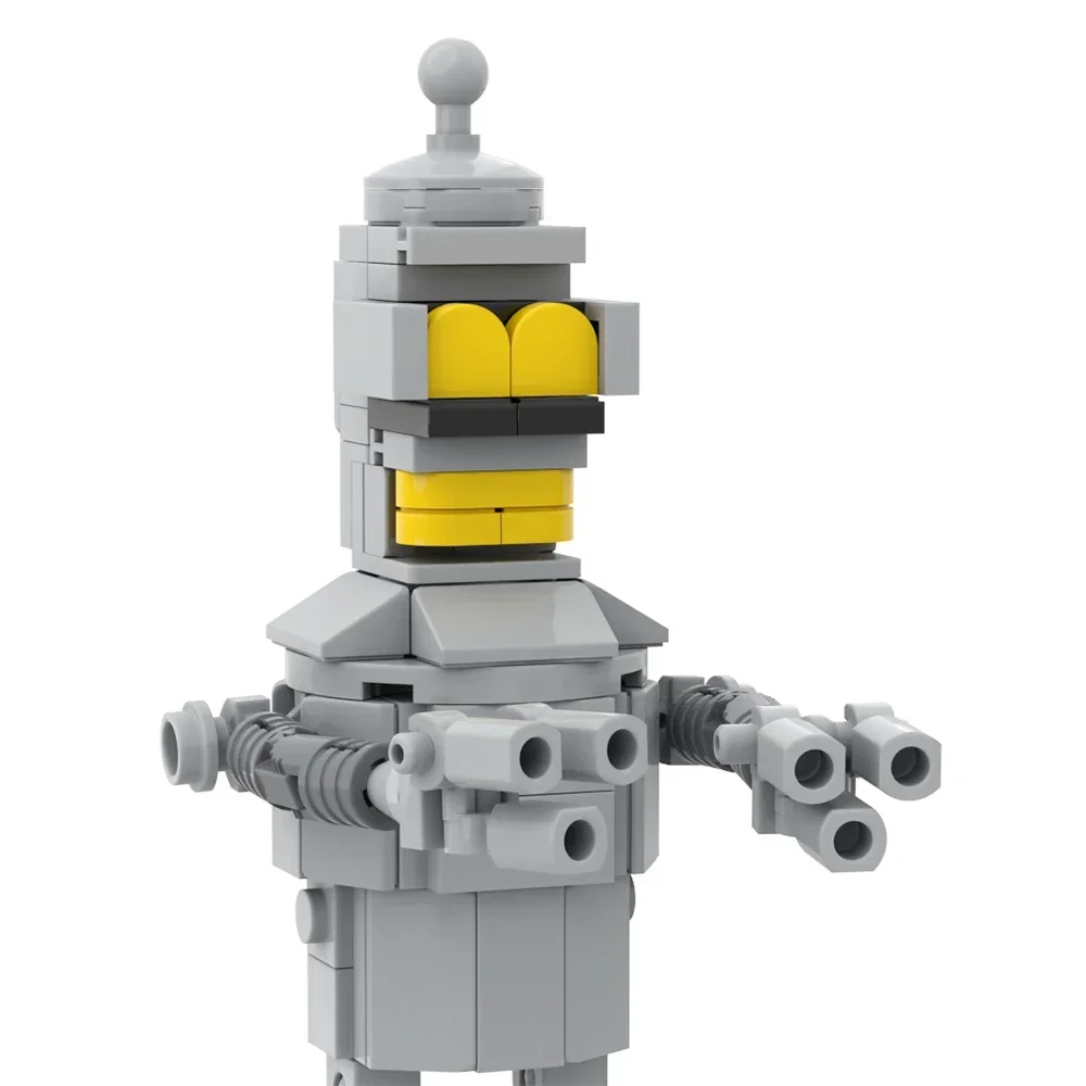 Moc futuramaed Bender Figur Bausteine Set Komödie animierte Charakter Modell Spielzeug für Kinder Geschenke