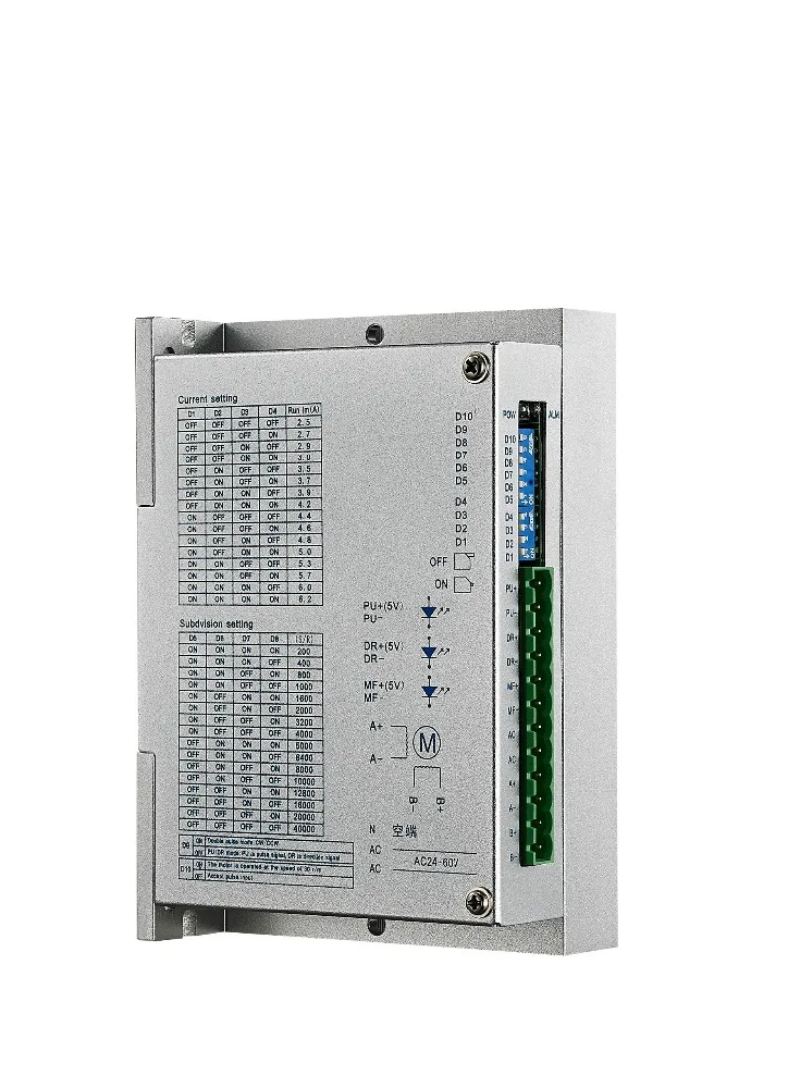 Output current 2.5A-6.2A 80vdc stepper motor controller for printing machines