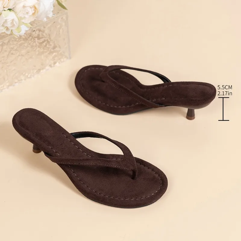 Summer new style open-toe sandals for women - ankle-length, versatile, round-toe, low-heeled, high-heeled claddes