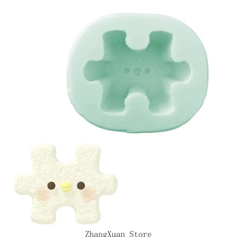 Flexible Kerzenherstellungsform, Cartoon-Puzzle-Silikonform zur Herstellung von Kerzenseife, 3 x – Detail 4