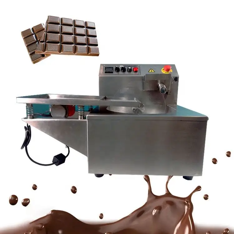 8KG Small High Quality China Factory Chocolate Maker Making Machine Chocolate Tempering Machine Melting With Vibrating Table