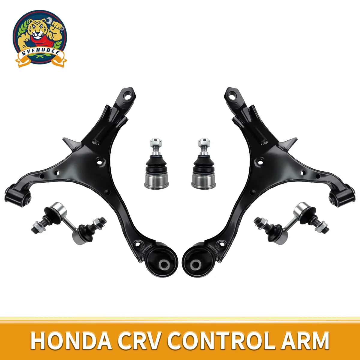 

Svenubee 6Pcs Front Lower Control Arm Ball Joint Stabilizer Sway Bar Link Kits for Honda CR-V 2002 2003 2004 2005 2006 K640400