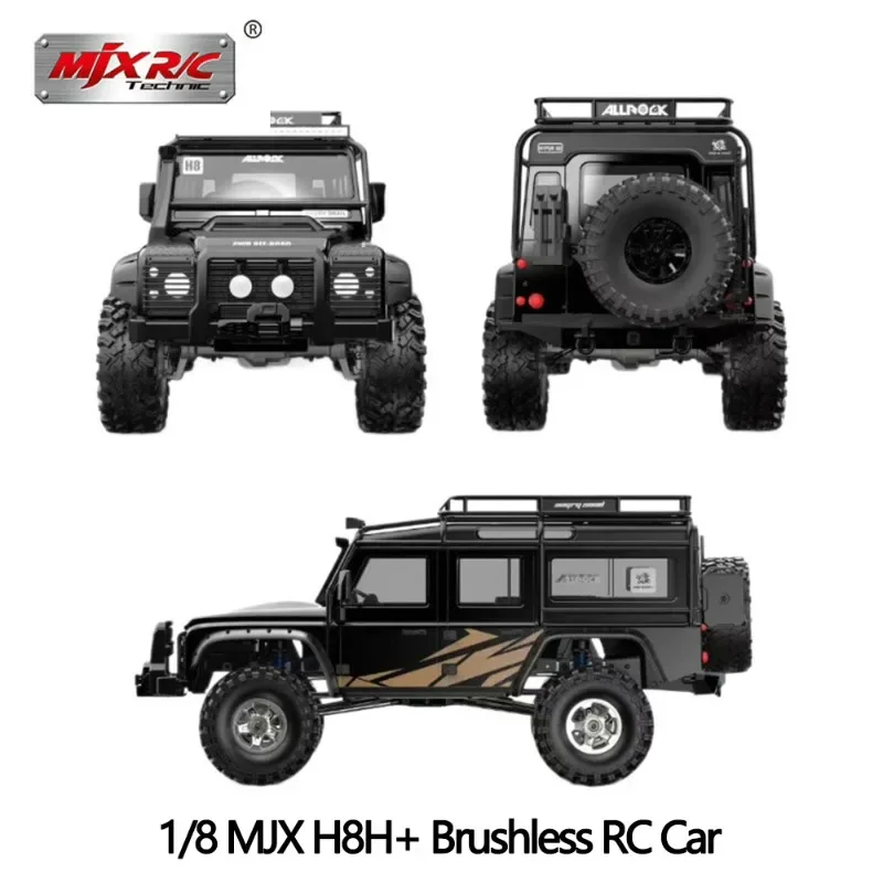 

2025 MJX Hyper Go H8H+ 1/8 Scale ALLROCK Defender 4WD Brushless Climbing RC Cars Off Road Rock Crawler 4x4 Drive for Toys