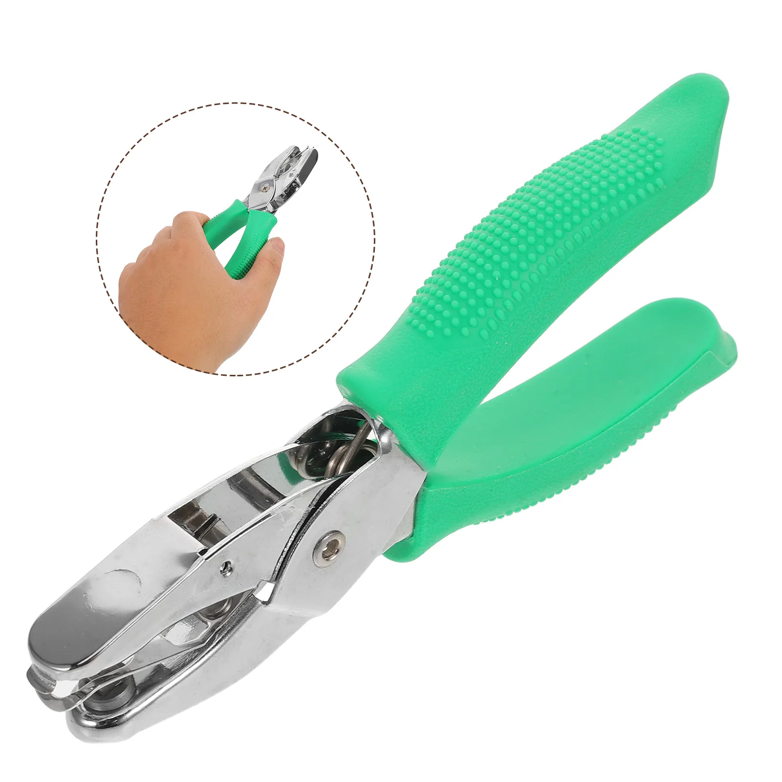 

Handheld Square Hole Punch Precise DIY Loose-Leaf Puncher for Notebook Paper Scrapbooking Planner Projects Crafting