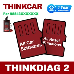 Thinkcar-完全なシステムの診断ソフトウェア,すべての車,プログラミングサービス,thinkdiag 2