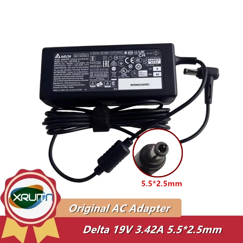 

Genuine Delta ADP-65DE B AC/DC Adapter 19V 3.42A 65W Laptop Charger 65W Power Supply 5.5*2.5mm