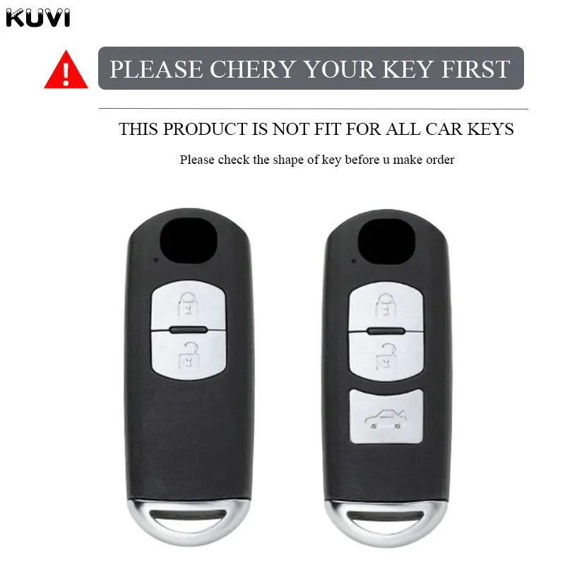 2 3 Buttons TPU Car Key Case Cover For Mazda 2 3 6 Atenza Axela Demio CX-5 CX5 CX-3 CX7 CX-9 2015 2016 2017 2018 2019 Keychain