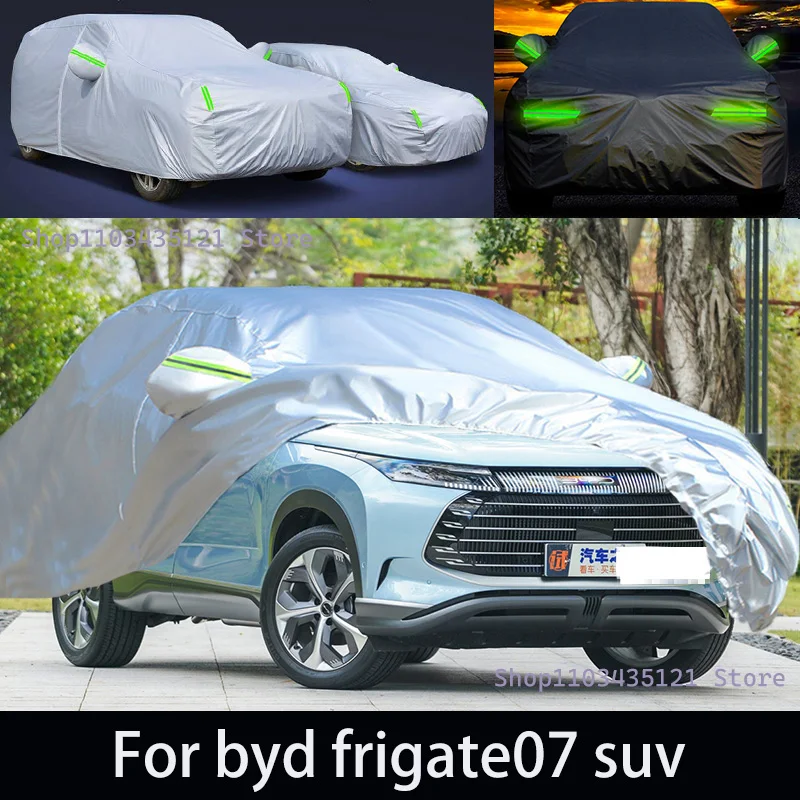 

For byd frigate07 suv Outdoor Protection Full Car Covers Snow Cover Sunshade Waterproof Dustproof Exterior Car accessories