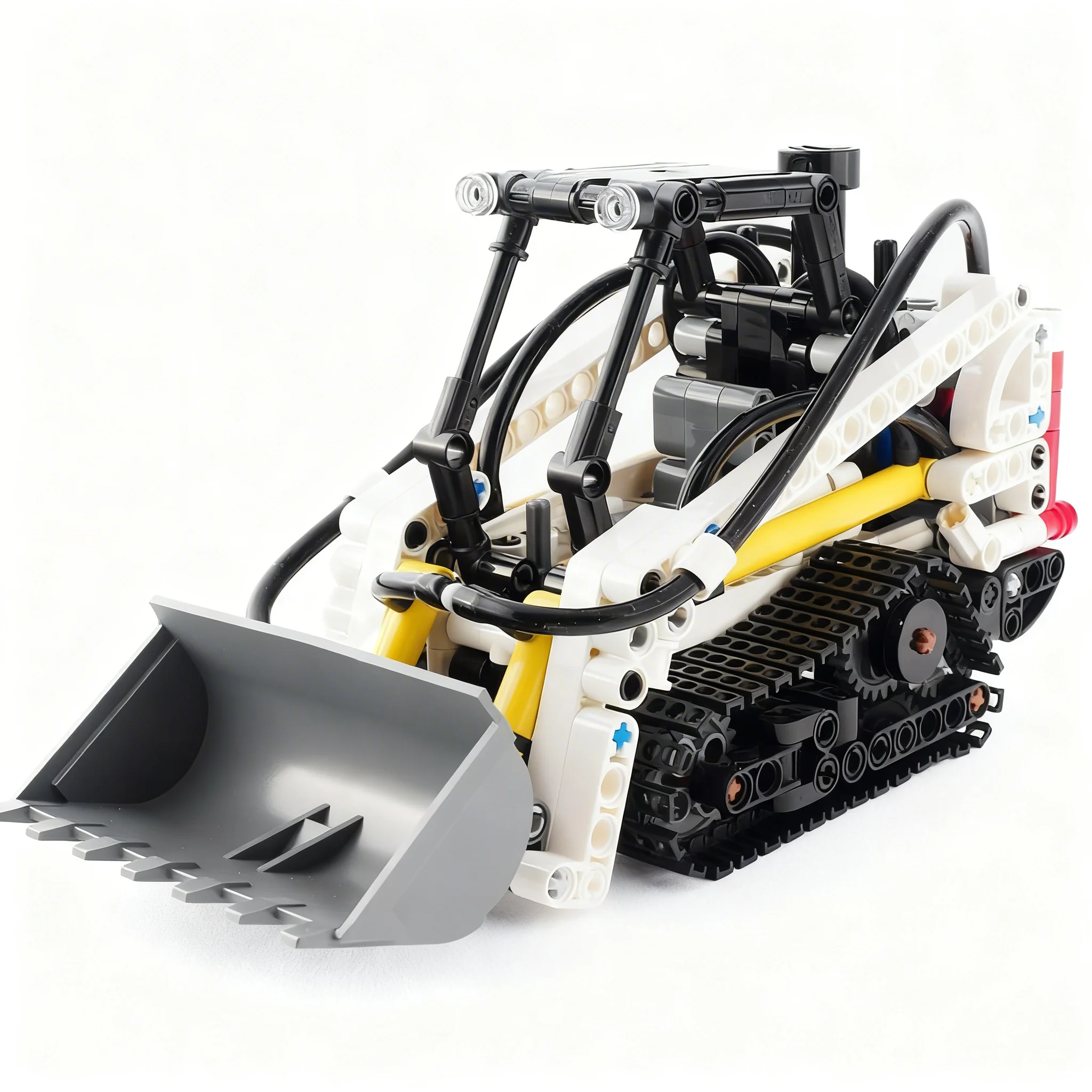 427pcs MOC Compact Track Loader Pneumatic Technical Vehicle Engineering Model Building Blocks Construction Kit Playable Toy Gift