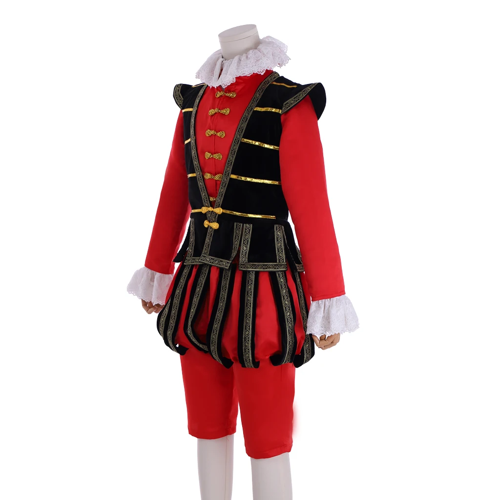 18th Century Tudor Period Men's Red Army Uniform Set Men's Army Clothing Complete Men's Customized Clothing