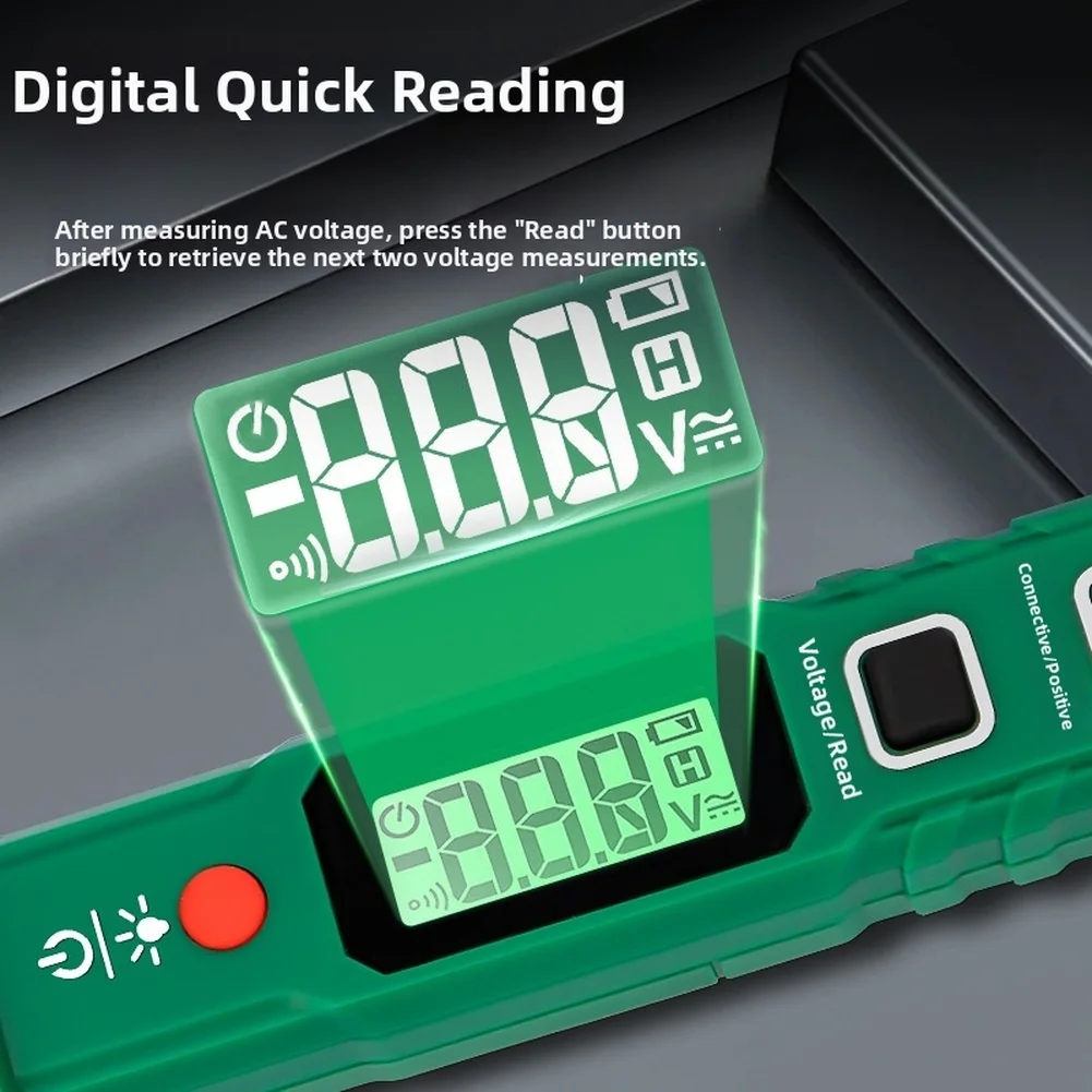 For AC DC Voltage Tester Pen with Non-ContFor ACt Sensing Technology LED Readout and Breakpoint Leakage Detection Capability