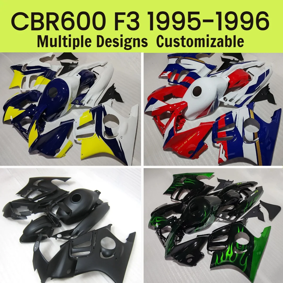 

Крутой комплект обтекателей для Honda CBR 600 F3 1995 1996, послепродажный обтекатель кузова мотоцикла, ABS, инъекция CBR600F3 95 96