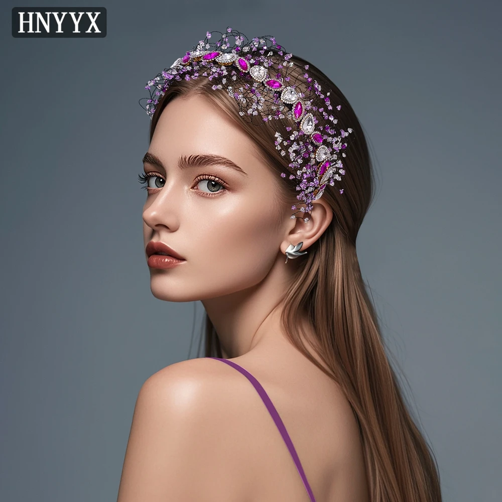 

YouLaPan Exquisite Bridal Wedding Rhinestone Headbands Handmade Gorgeous Women's Banquet Party Elegant Hair Accessories YXA174