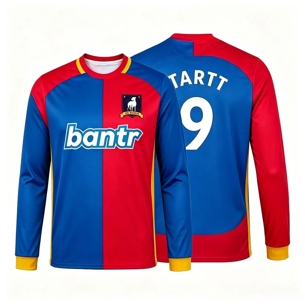 Ted Lasso AFC Richmond Long Sleeve Jersey Rojas 14 Zava 10 Tartt 9 Football Shirt Bantr Sports Fan Uniform Men Women Sportswear view 4