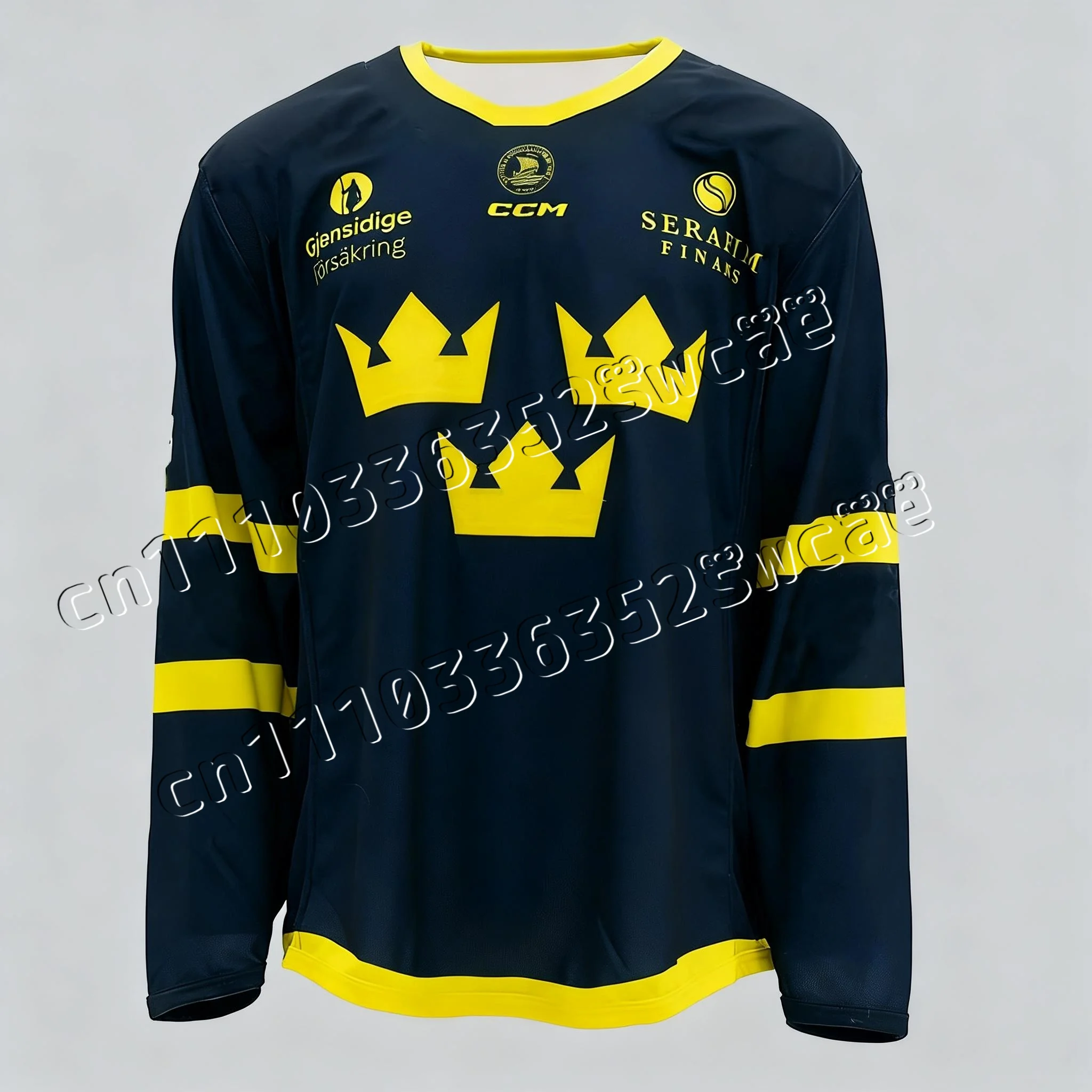 Camisa de Hóquei SHL da Suécia 2026 Unissex, Camiseta Esportiva Moderna, Moda Masculina e Feminina Y2K