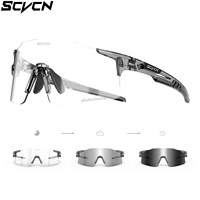 SCVCN New Photochromic Cycling Glasses MTB Bike Anti-fog Sports Sunglasses Men Bicycle UV400 Outdoor Eyewear Camping Accessories