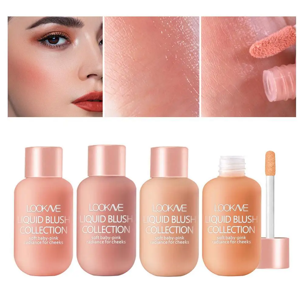 

Moisturizing Liquid Blush Cream Waterproof Lasting Multi-Use Shadow Lips Cheek Blusher Pink Red Orange Blush Makeup Cosmetics