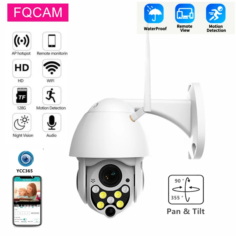 

2MP YCC365 Plus Wifi Camera Outdoor Waterproof AI Human Detection Wireless Camera Security Surveillance CCTV 1080P IP Camera