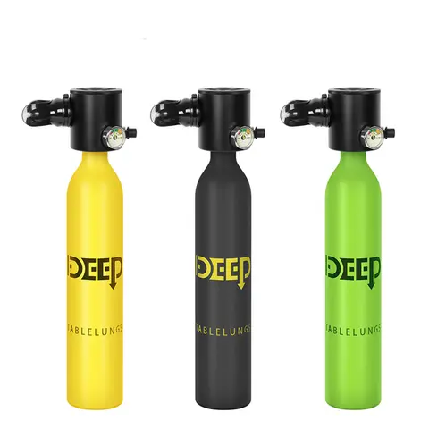 DIDEEP 휴대용 스쿠버 다이빙 장비, 산소 탱크, 공기 실린더, 압력 게이지 장비, 다이빙 장비, 0.5L, X3000, 4500PSI