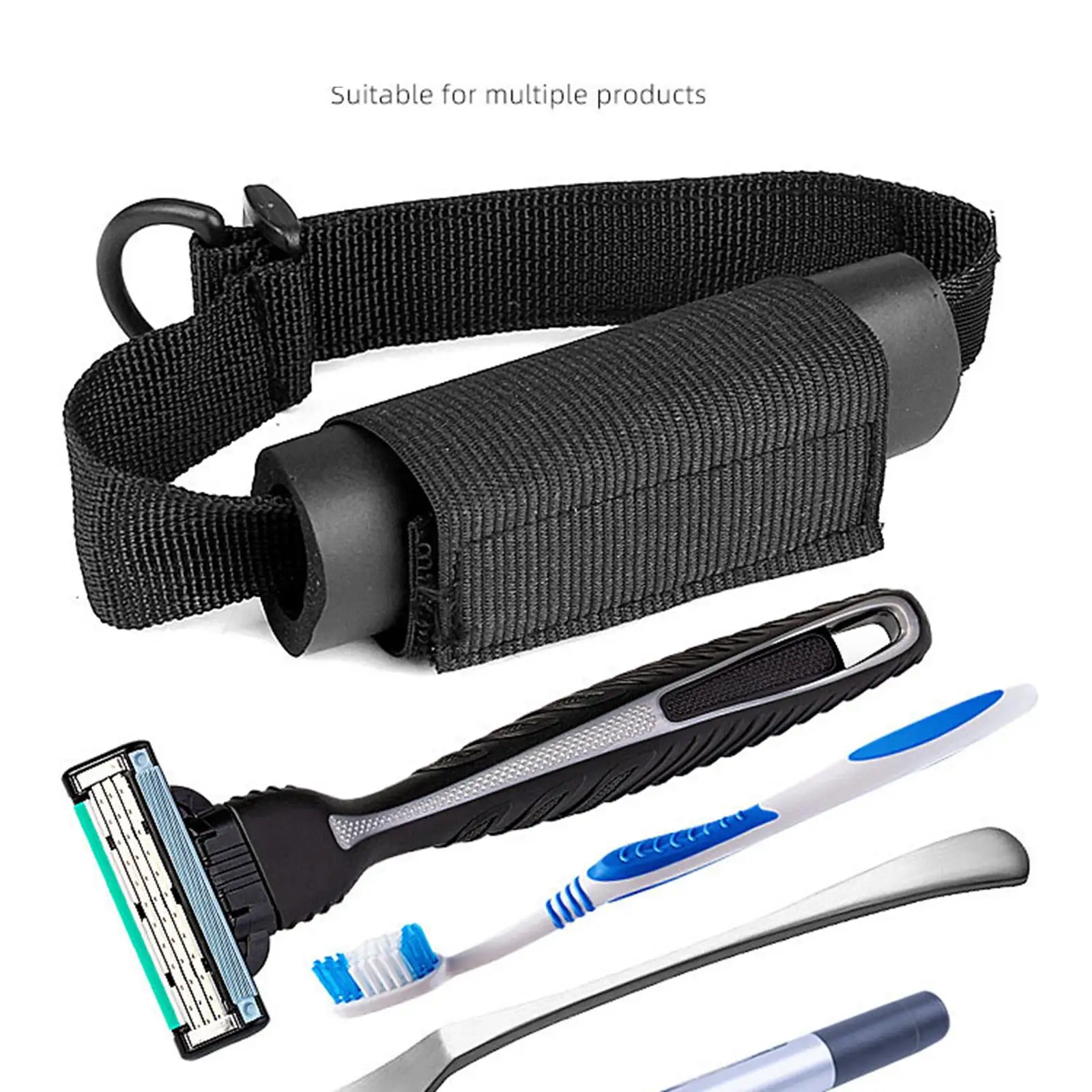 Useful Polyester Hand Strap Utensil Holder Adaptive Eating Assist for Tremors and Disabled Hand Support