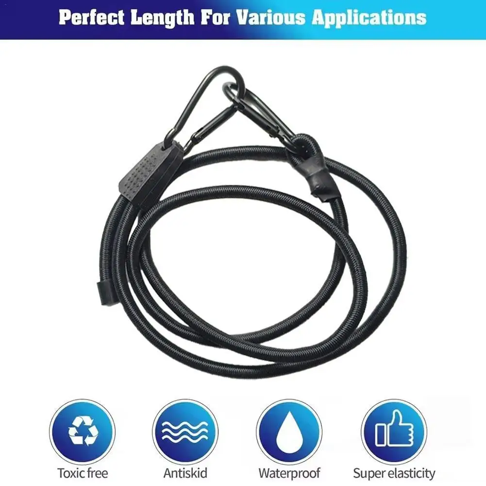 Регулируемый эластичный шнур, защитный резиновый рукав, 1800D, утолщенная полипропиленовая оплетка, резиновые мотоциклетные банджи-ремни